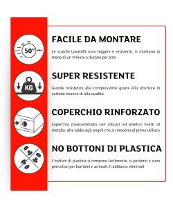 Lavatelli Scatola Componibile Gatti - Cartone Decorato - 39x50x24 cm