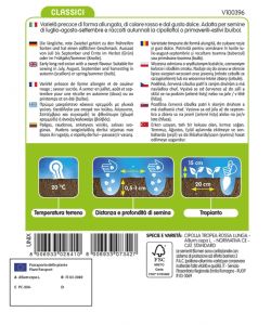 Blumen Semi di Cipolla Rossa Lunga di Tropea 20 g - Gusto Dolce - Precoce