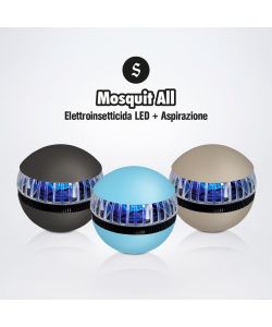 Sandokan Zanzariera Elettrica Elettroinsetticida LED 215 mm Assortiti - Cattura Insetti Silenziosa e Efficace