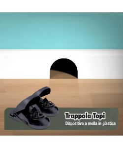 Trappola per topi con dispositivo in plastica