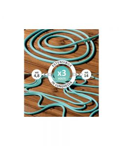 Tubo Estensibile Verde 14m - Kit Idroeasy - Leggero e Resistente - Irrigazione Giardino