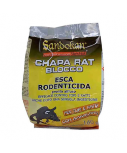 Sandokan Ricarica Esca per Topi 160 g - Rodenticida Chapa Rat
