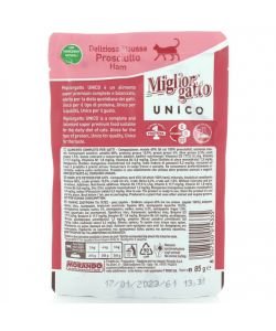 Miglior Gatto Mousse Prosciutto 85g - Cibo Umido per Gatti - Gusto Delicato