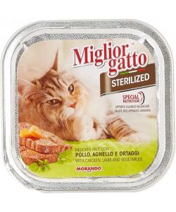 Sterilized Pat di Pollo Agnello E Ortaggi Gr. 100