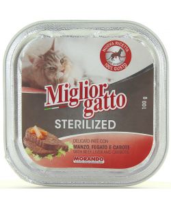 Sterilized Pat di Manzo Fegato E Carote Gr. 100