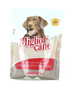 Miglior Cane Bocconcini Manzo e Verdure 300g in Salsa Pronto da Servire