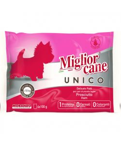 Miglior Cane Pat� Prosciutto 100g - Alimento Completo per Cani Piccola Taglia