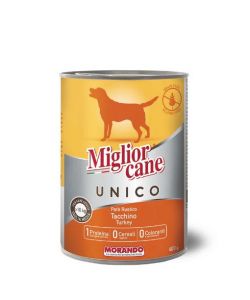 Miglior Cane Pat� Rustico Tacchino 400 g - Alimento Completo per Cani