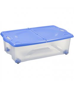 Bama Contenitore Rotobox 27L Multicolore 59x39x18 cm con Ruote Pivotanti