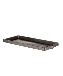 Bama Sottovaso Effetto Legno Antracite 60x25 cm con Riserva d'Acqua