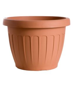 Bama Vaso per Piante Rotondo Terracotta Diametro 25 cm Resina