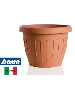 Bama Vaso per Piante Rotondo Terracotta Diametro 25 cm Resina