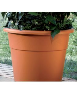 Bama Vaso Hedera da 45cm in Plastica - Colore Terracotta