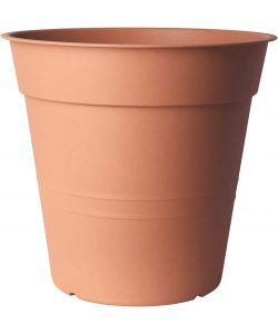 Bama Vaso Fly in Resina Cotto Chiaro diam. 30 cm con Sottovaso Incluso