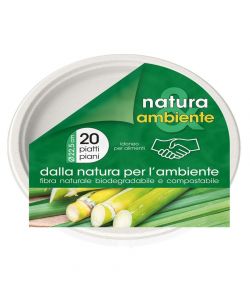 Piatti piani biodegradabili