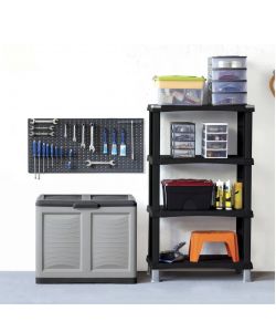 Bama Baule Contenitore Mettitutto 200L - Grafite - 78x45x64 cm