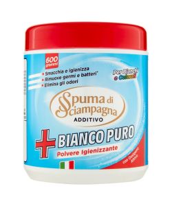 Spuma di Sciampagna Additivo Polvere Lavatrice Bianchi e Colorati 600g