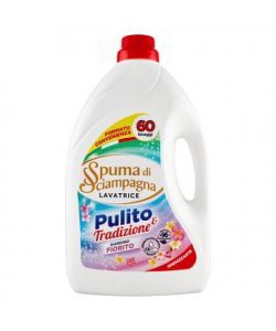 Spuma di Sciampagna Detersivo Liquido Colorati 3L Profumazione Primavera