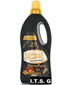Spuma di Sciampagna Detersivo Liquido Nero Puro 800 ml - 16 Lavaggi