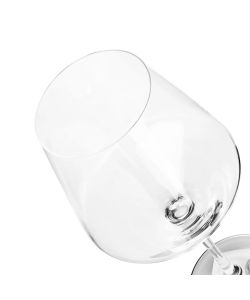 Set 2 Calici per Vino Rosso in Vetro Cristallino Trasparente - 780 ml