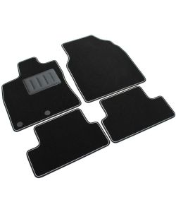 Set 4 Tappetini auto Nissan Qashqai I dal 2007-13 Moquette Neri antiscivolo Sprint03302