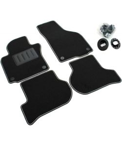 Set 4 Tappetini auto Volkswagen Golf V 3/5 porte Variant 2003-2008 Moquette Neri antiscivolo Sprint04104