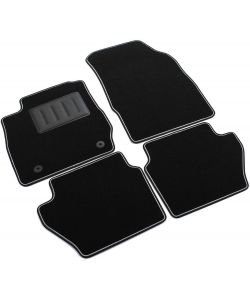 Set 4 Tappetini auto Ford Fiesta Mk7 dal 2011-2012 , Mk7 Restyl Moquette Neri antiscivolo Sprint01302