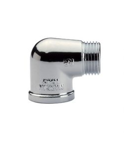 Gomito 1/2' MF In Ottone Cromato