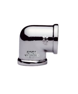 Gomito 1/2' FF in Ottone Cromato