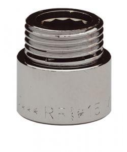 Prolunga Femmina-Maschio Cromato Lucido 1/2x20