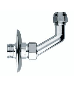 Attacco Sottolavabo Regolabile 1/2'x3/8' Metallo Finitura Cromo