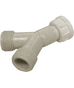 IDRO-BRIC Raccordo a Y per Carico Lavatrice 3/4'F in Polipropilene