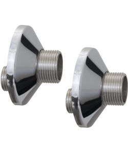 Coppia eccentrici per gruppi vasca in metallo cromo 1/2'x3/4' - Carico