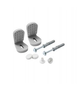 Coppia staffe in plastica per fissaggi laterali wc/bidet
