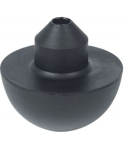 IDRO-BRIC Valvola Cassetta Catis Innesto Rapido Nero Gomma 5x5 cm