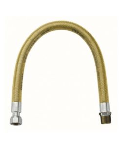 IDRO BRIC Tubo Flessibile Gas 1500mm 1/2' MF Giallo Acciaio Inossidabile