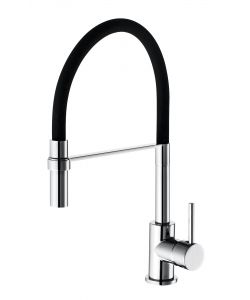 Lavello bocca alta Winter con doccia estensibile colore nero