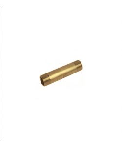 Idrobric Barilotto filettato ottone giallo 1/2' lunghezza 60 mm