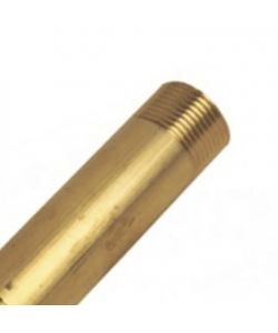 Idrobric Barilotto filettato ottone giallo 1/2