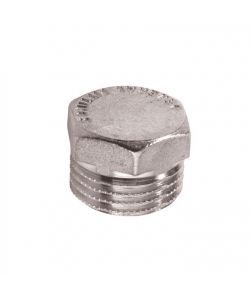 Idrobric Tappo maschio cromato lucido 3/8' in ottone per idraulica