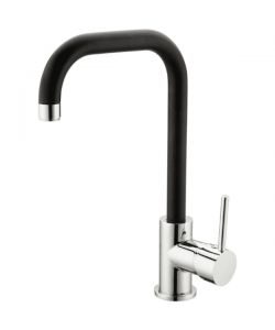 IDRO-BRIC Miscelatore Lavello Florida Bocca Alta Grigio-Nero 35mm