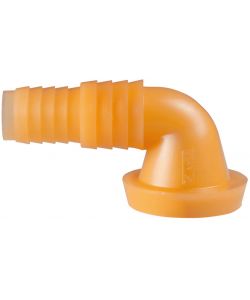 Portagomma Curvo Plastica D.40 mm - Per Tubi D.20/25 mm Giardino