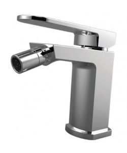 Rubinetto miscelatore monocomando bidet, finitura cromo, completo di piletta da 1'1/4 in metallo diam. 25 mm