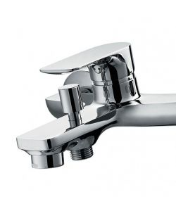 Idrobric Rubinetto Miscelatore Monocomando Vasca Cloe - Finitura Cromo - Cartuccia Ceramica - Design Moderno
