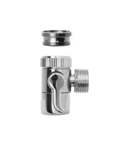 Rubinetto Cromo con Aeratore e Deviatore Ottone 22/1 F 24/1 M