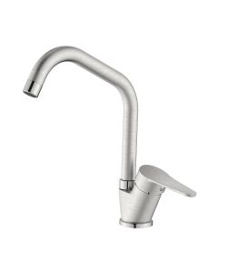IDRO BRIC Miscelatore lavello monocomando Allen acciaio spazzolato D.40 mm