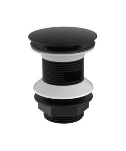 Piletta Scarico Click Clack 1'1/4 Nero Opaco con Troppo Pieno