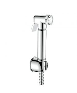 Idro-Bric idroscopino tondo Flex 150 cm cromato con supporto a parete