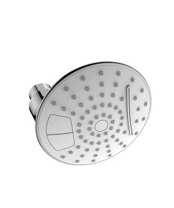 Corf� Soffione tondo ABS cromato grigio � 12 cm 2 getti anticalcare