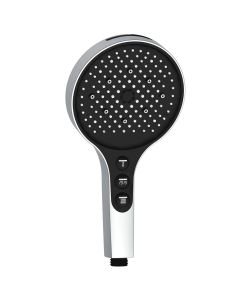 Cosmo Doccia 7 Getti ABS Cromato/Nero � 13,5 cm Anticalcare Risparmio Acqua